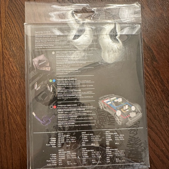 KICKER CK-DCK8 8AWG Gauge 400 WATT 2-Channel Amplifier Installation Kit - Picture 2 of 2